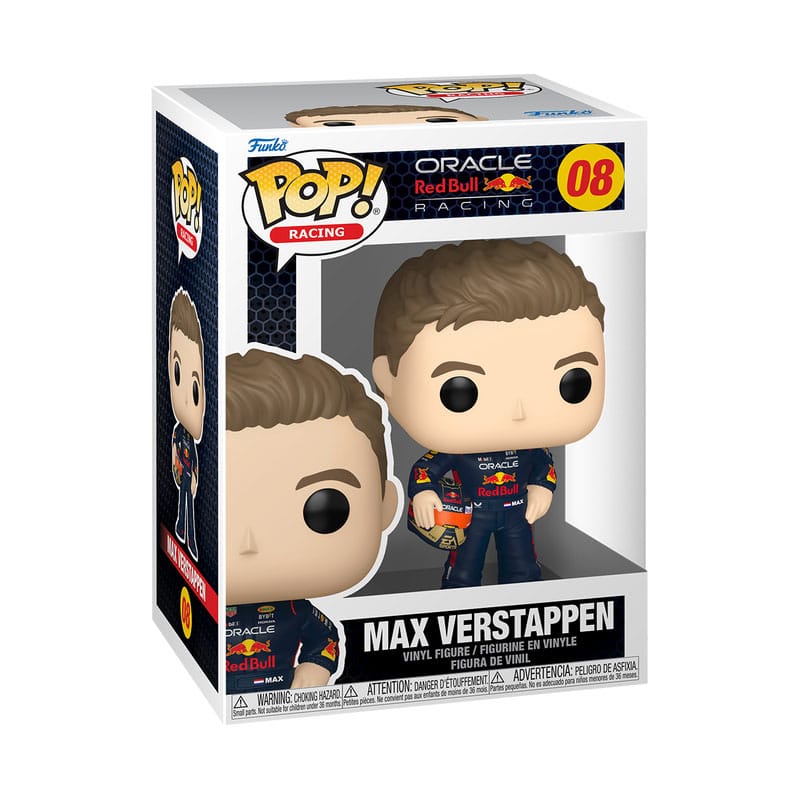 Max Verstappen Red Bull Formula 1 Racing Collectible Funko POP! Vinyl Figurine with Helmet