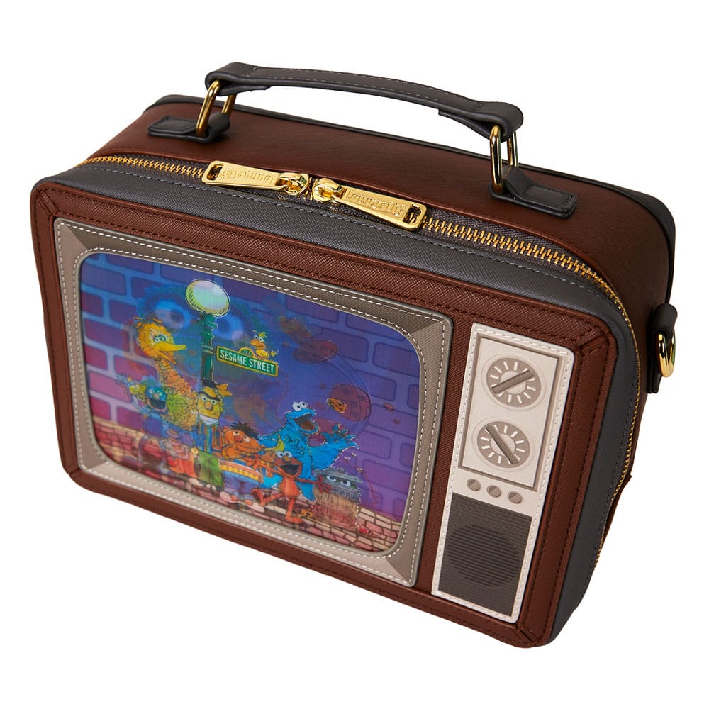 Loungefly Retro TV Style Sesame Street Adjustable Lenticular Crossbody Bag