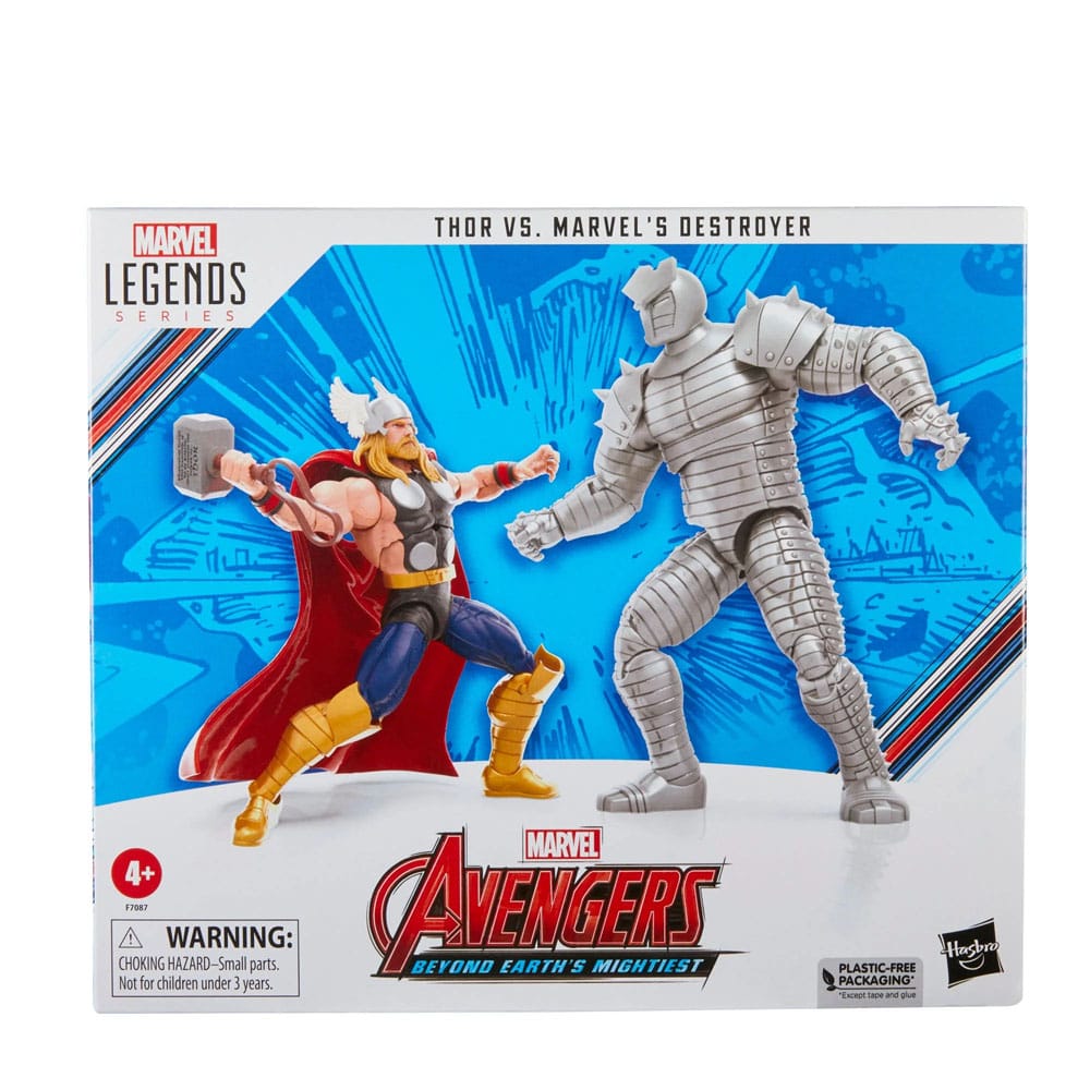 Hasbro Marvel Legends 6 - Inch Thor vs. Indestructible Destroyer Action Figure Set