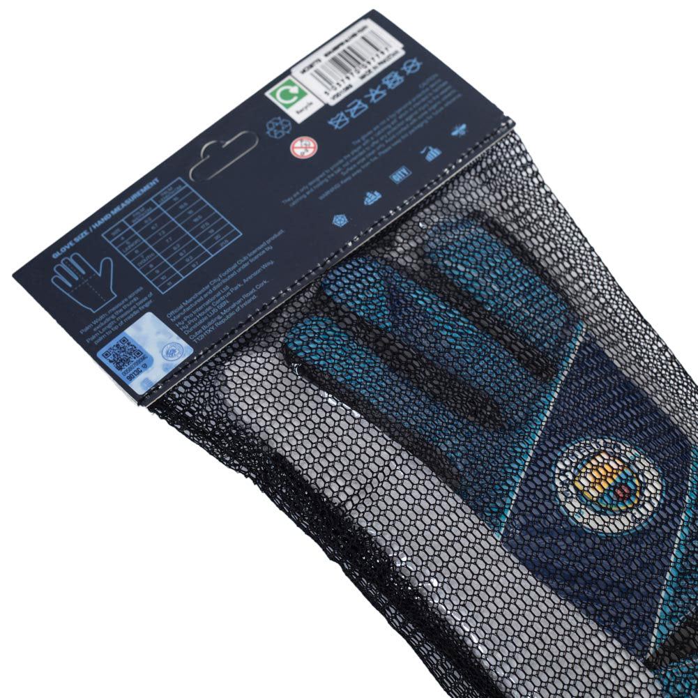 Youth Manchester City Football Club Fuse-Style Goalkeeper Gloves for Enhanced Performance