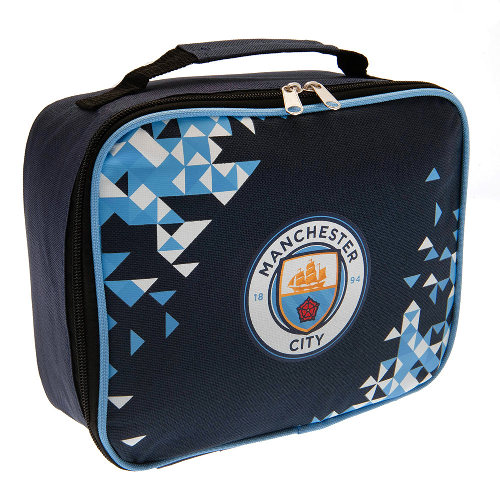 Manchester City FC Colorful Particle Design Double - Zipped Lunch Bag