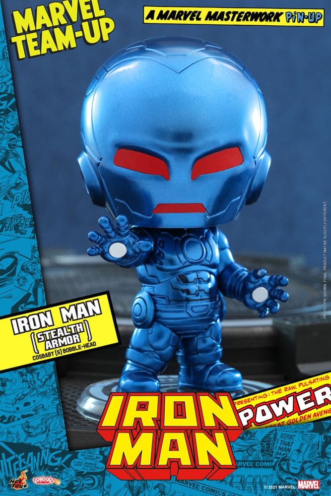 Hot Toys Cosbaby Miniature Figure of Iron Man in Stealth Armor