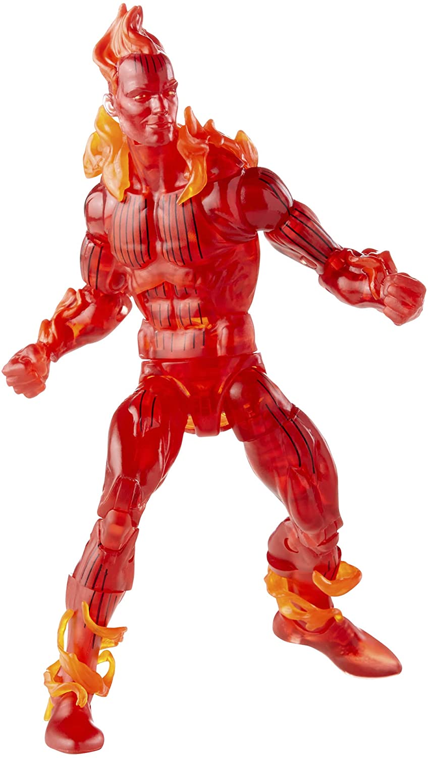 Hasbro Retro Marvel Legends Series 6-Inch Fantastic Four The Human Torch Action Figure