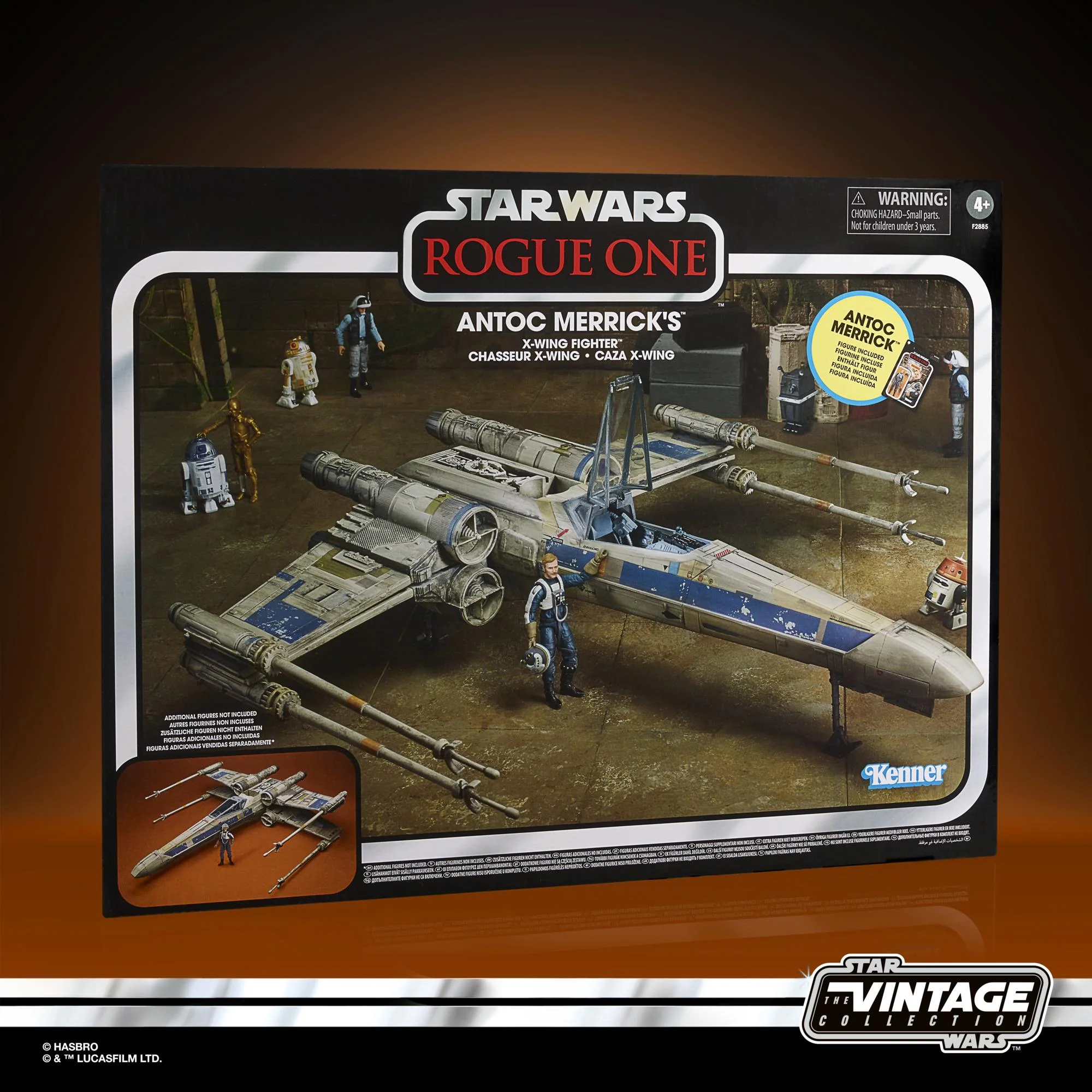 Hasbro Star Wars Vintage Collection Rogue One Antoc Merrick's 3.75 - inch X - Wing Fighter Set