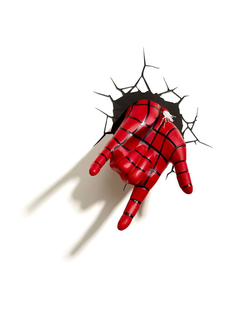 Marvel Spider - Man Themed 3D Decorative Hand - Shaped LED Light for Home Decoration