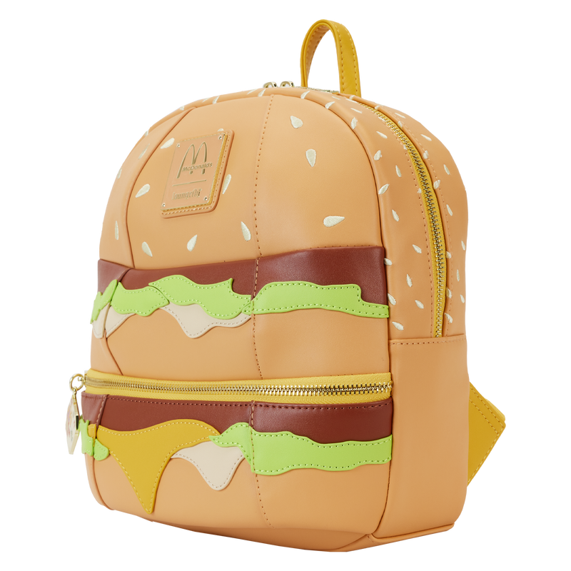 Loungefly Vegan Leather McDonald's Big Mac Inspired Mini Backpack