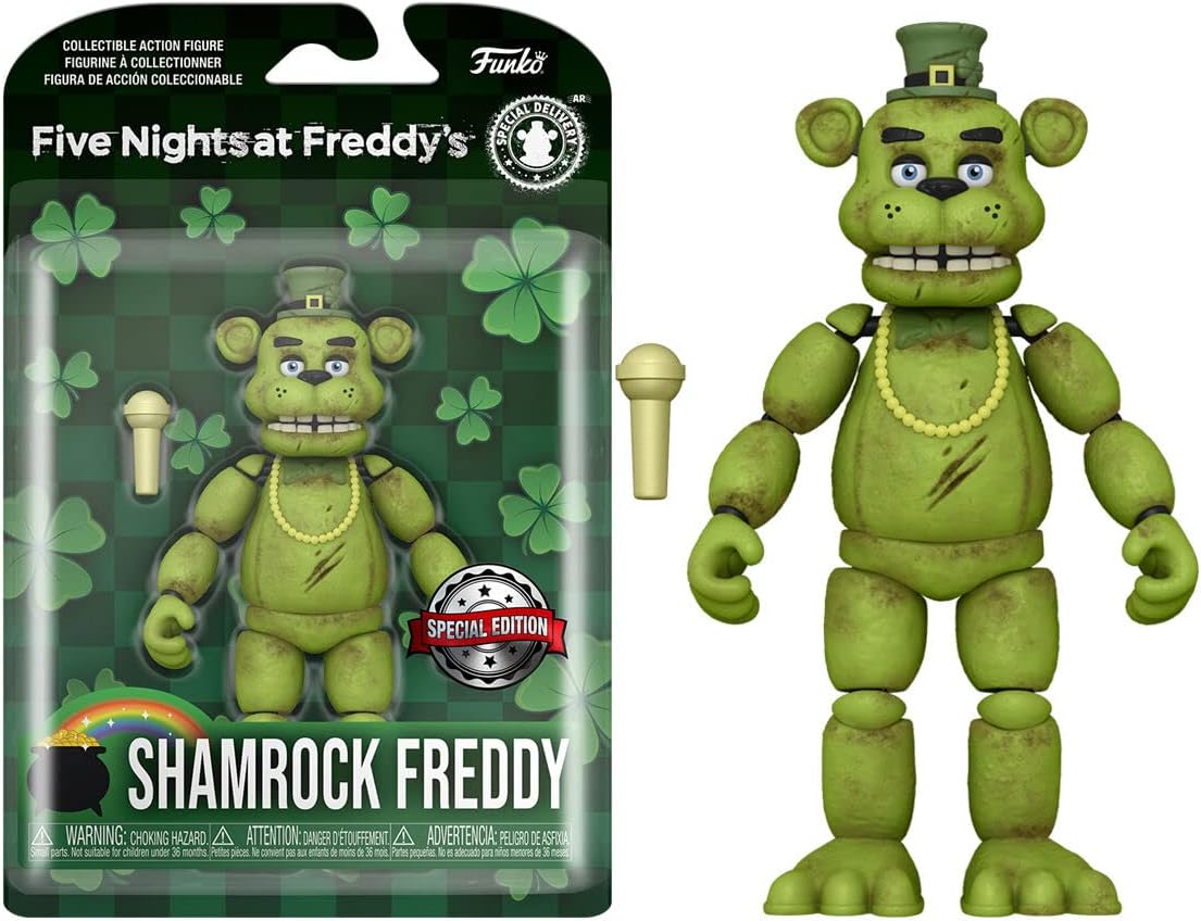 Collectible Five Nights at Freddy's Shamrock Freddy 5 Green Funko Action Figure