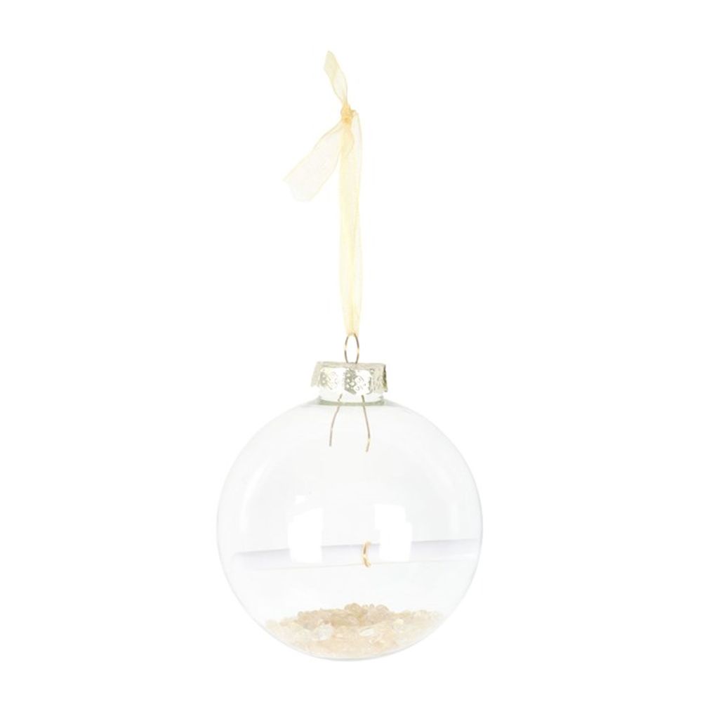 Citrine - Infused Personalized Christmas Bauble Manifestation Kit