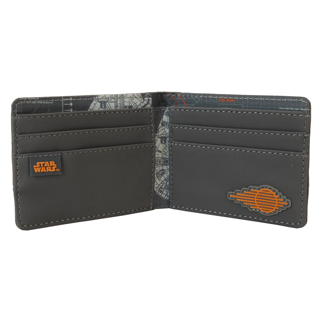 Loungefly Collectiv Star Wars Rebel Alliance Minimalist Style Bifold Card Wallet for Fans