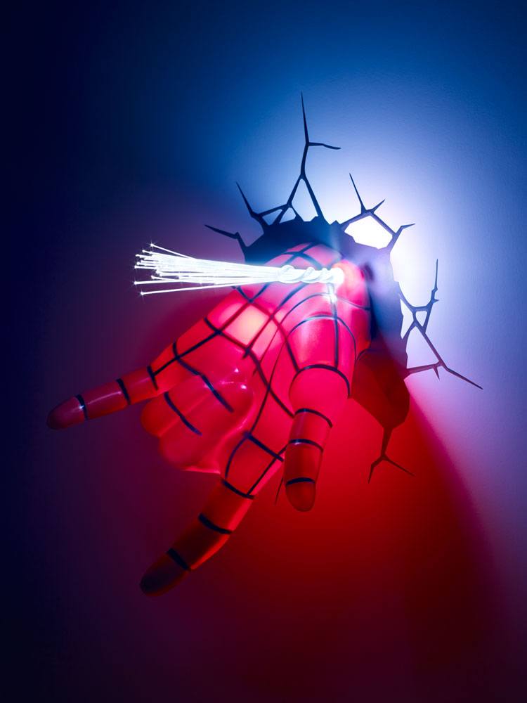Marvel Spider - Man Themed 3D Decorative Hand - Shaped LED Light for Home Decoration