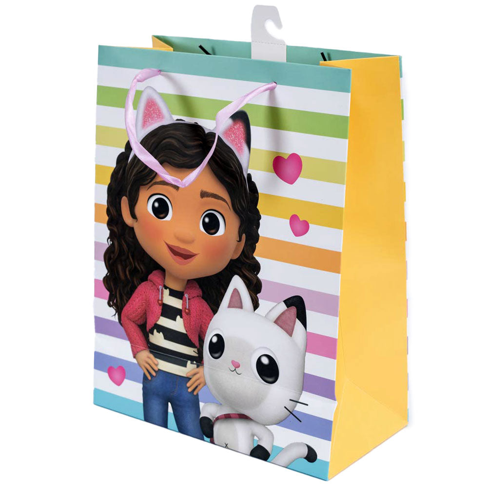 Medium-sized Multi-color Gabby's Dollhouse Gift Bag with Woven Handles