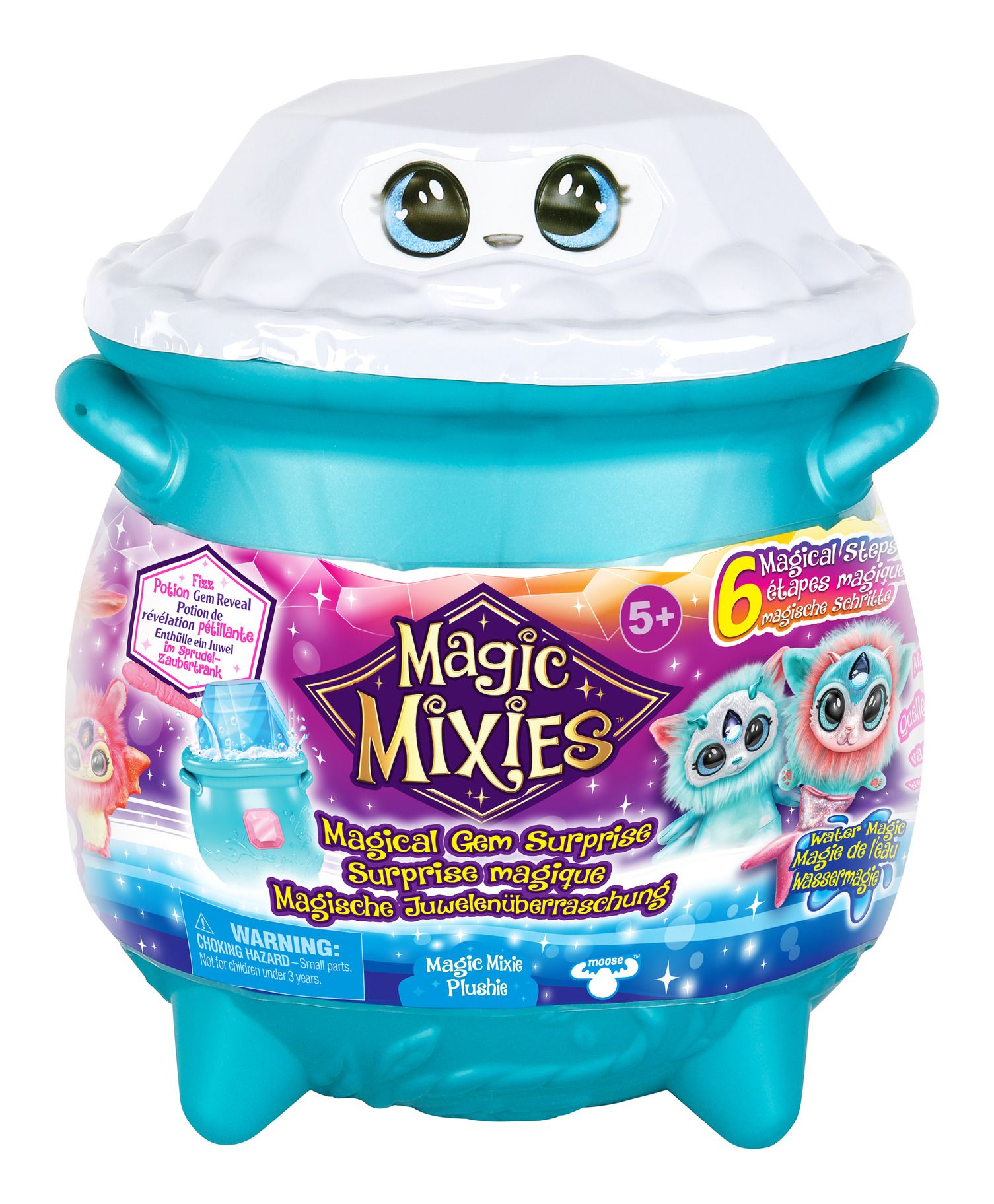 Magic Mixies Magical Gem Surprise Medium - Sized Cauldron for Water Magic Fun