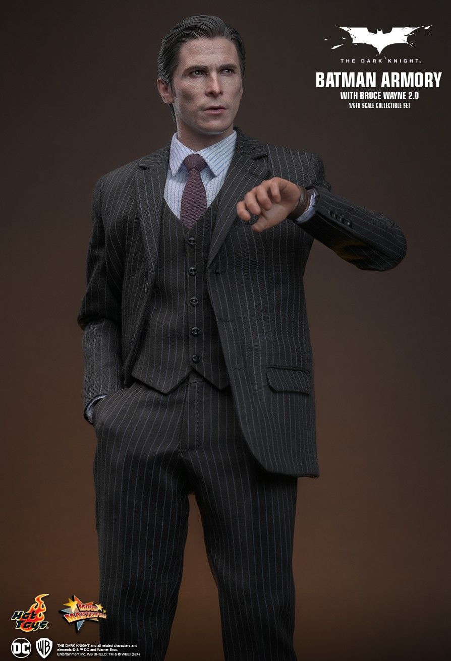 Hot Toys 1/6 Scale Batman Armory Set with Bruce Wayne (2.0)