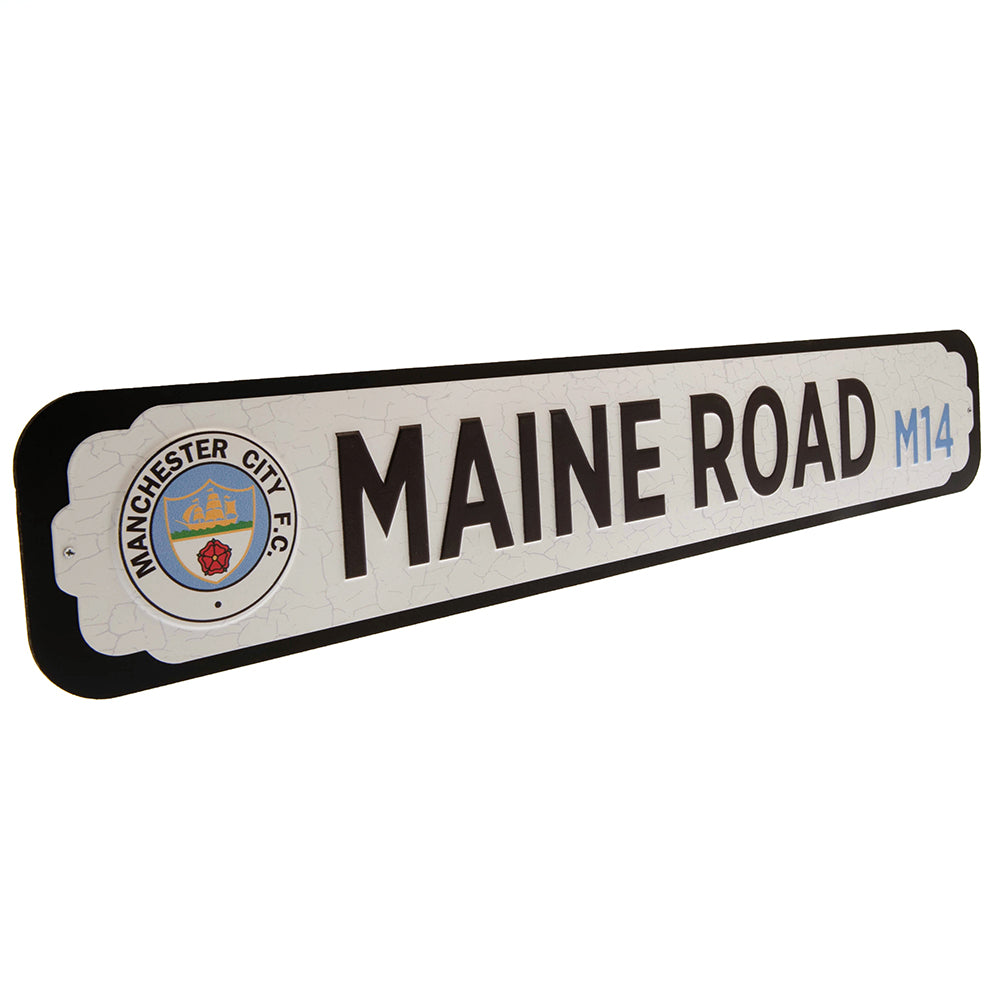 Deluxe Manchester City FC Stadium Sign with Embossed Logo