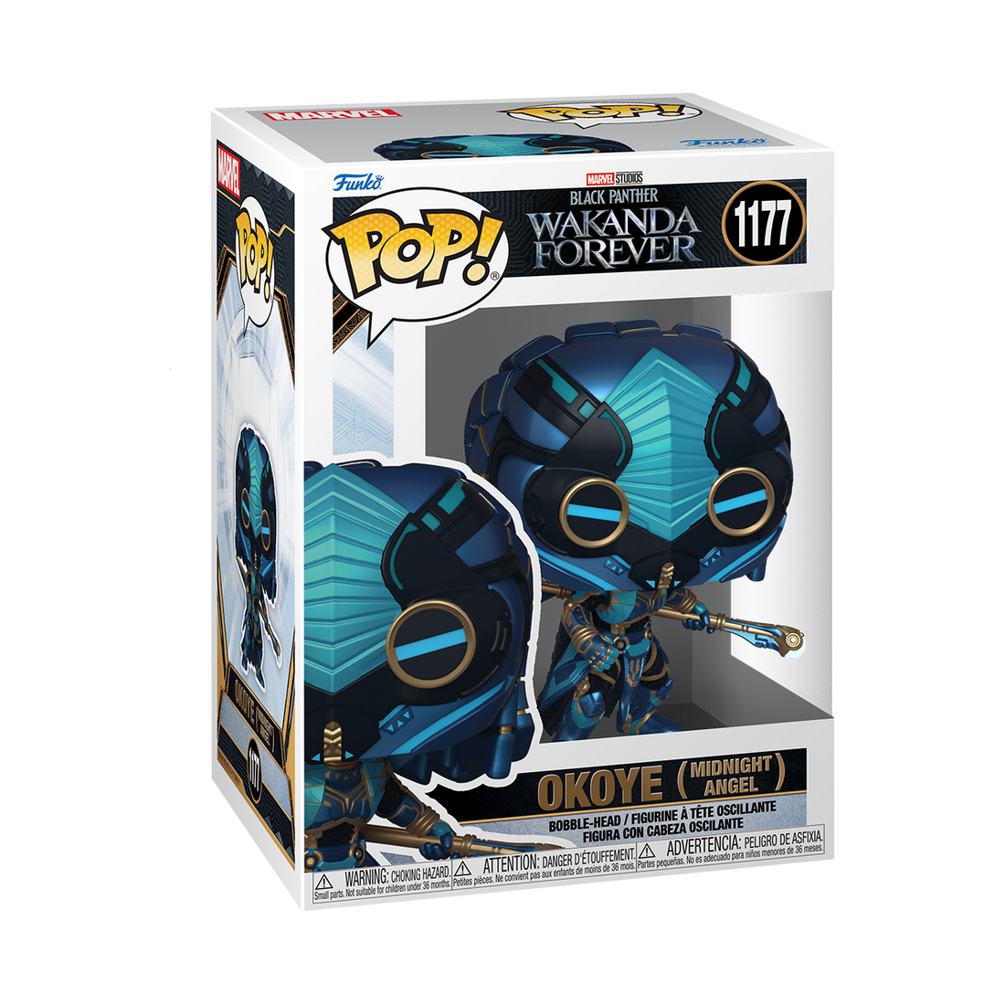 Marvel Black Panther Wakanda Forever Okoye (Midnight Angel) Collectible Funko Pop Vinyl