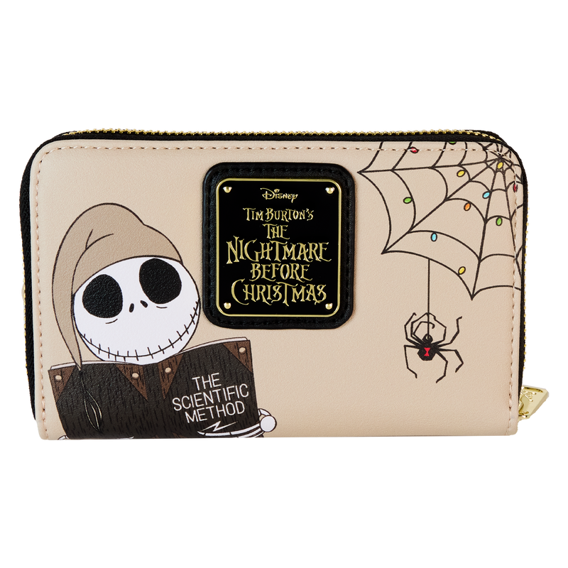 Loungefly Disney's Nightmare Before Christmas Glow-in-Dark Scientific Book Zip Wallet
