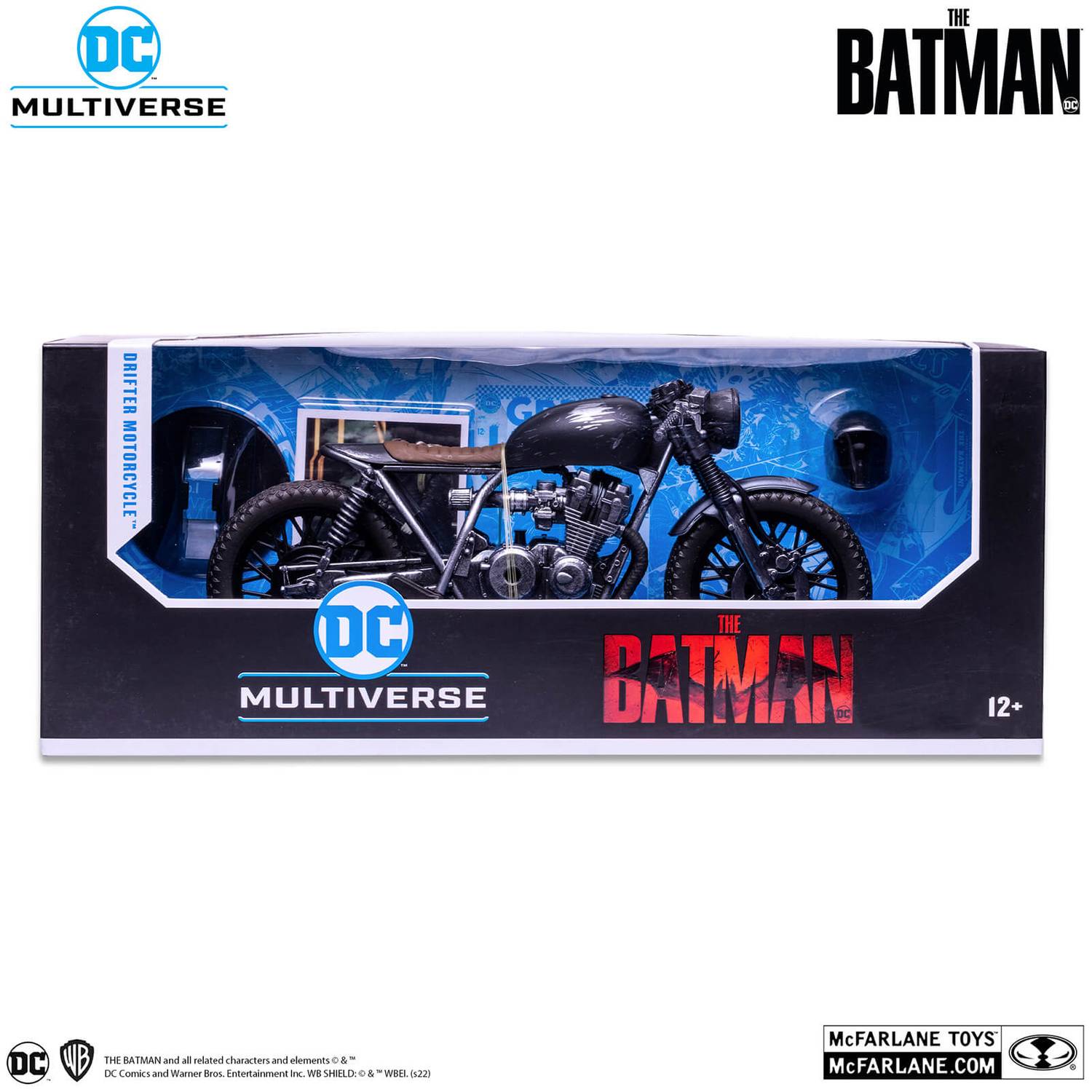 McFarlane DC Multiverse Collectible The Batman Themed Drifter Motorcycle Toy Vehicle