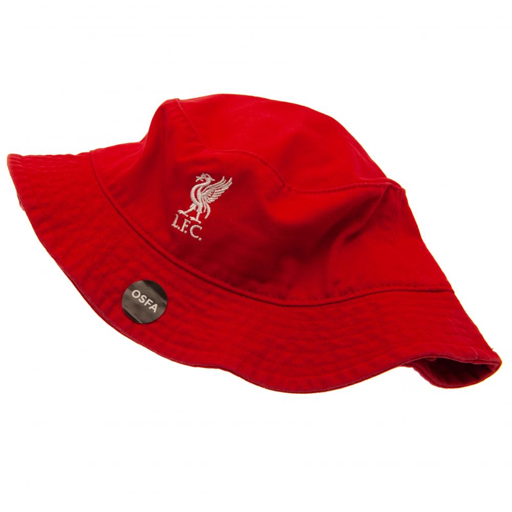 Authentic Liverpool Football Club Red Fitted Bucket Hat for Adults
