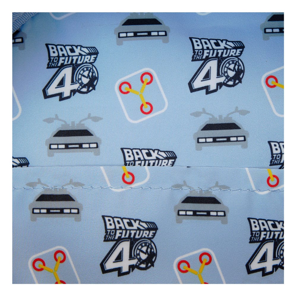 Loungefly 40th Anniversary Retro - style Mini Backpack Inspired by Back To The Future