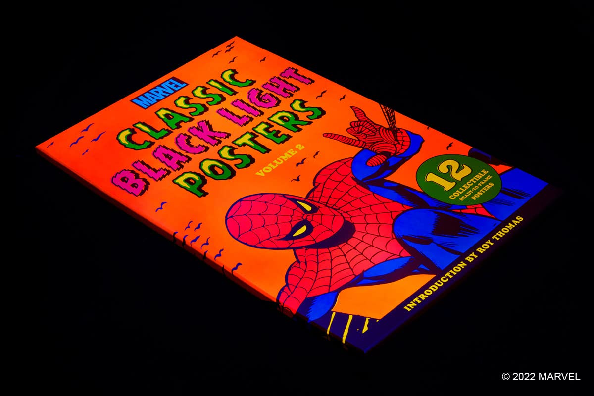 Marvel Classic Collectible Black Light Poster Portfolio Volume Two - A Must - Have for Comic Fans