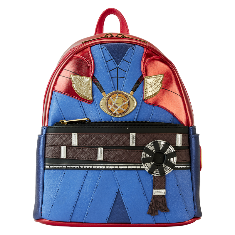 Loungefly Marvel Cosplay-Style Metallic Doctor Strange Mini Backpack for Fans