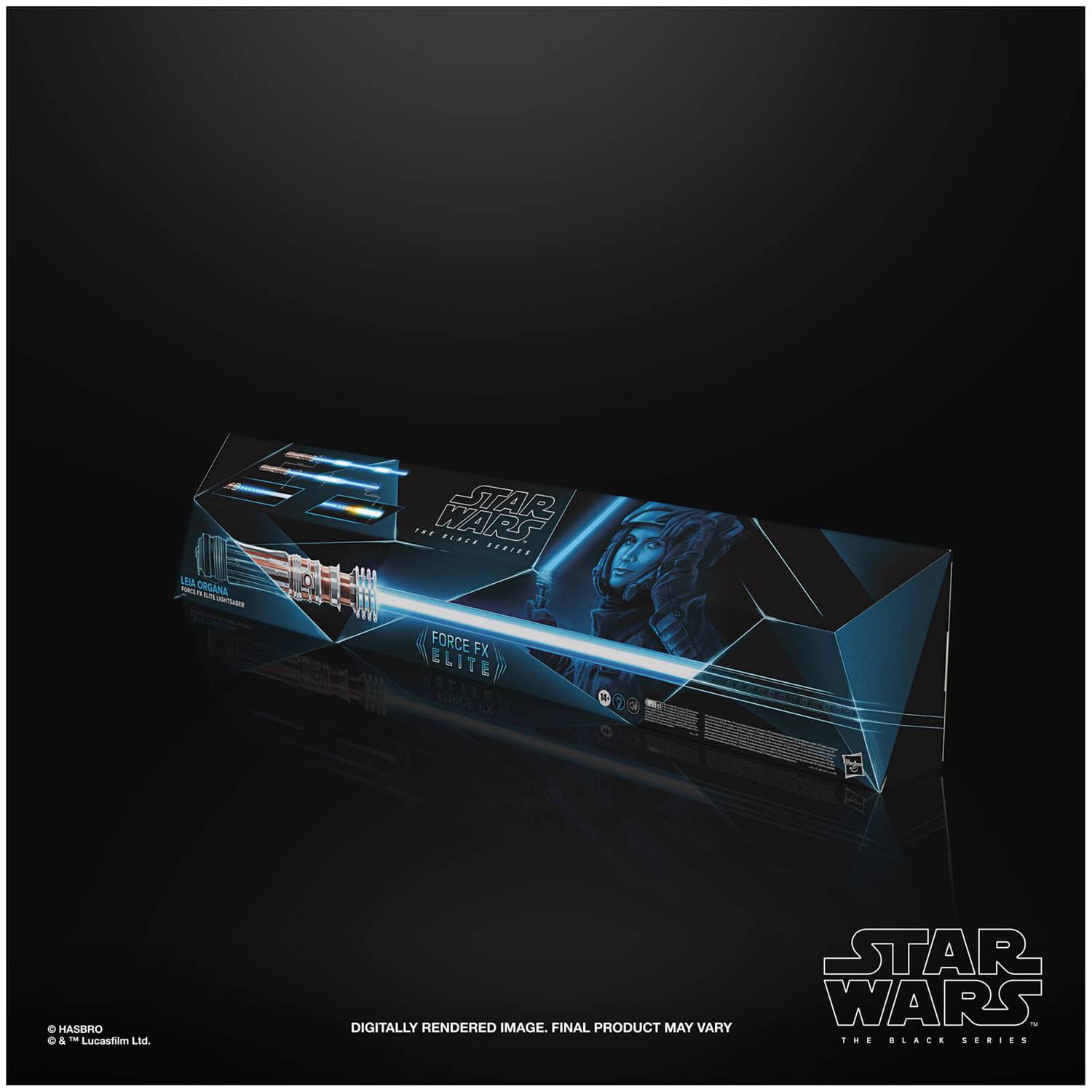 Hasbro's Premium Star Wars The Black Series Collectible Leia Force FX Elite Lightsaber for Enthusiasts