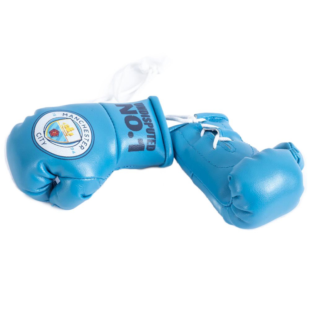 Miniature Manchester City Football Club Boxing Gloves for Display