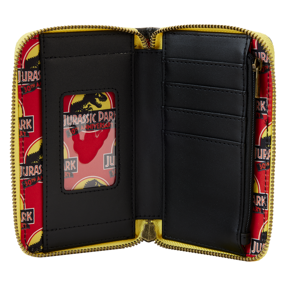 Loungefly Jurassic Park 30th Anniversary Glow-in-the-Dark Dino Zip Around Wallet