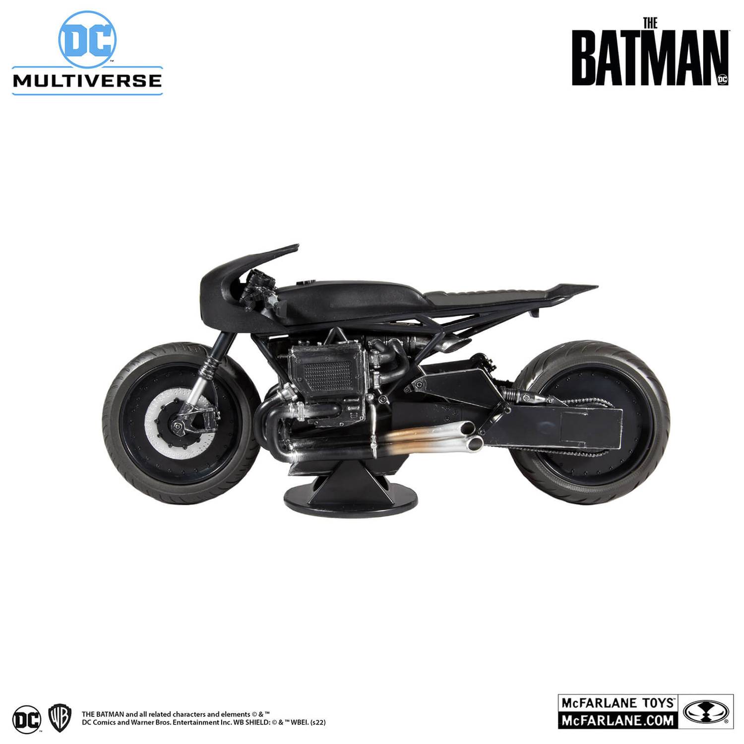 McFarlane DC Multiverse Collectible The Batman's Iconic Batcycle Vehicle Toy