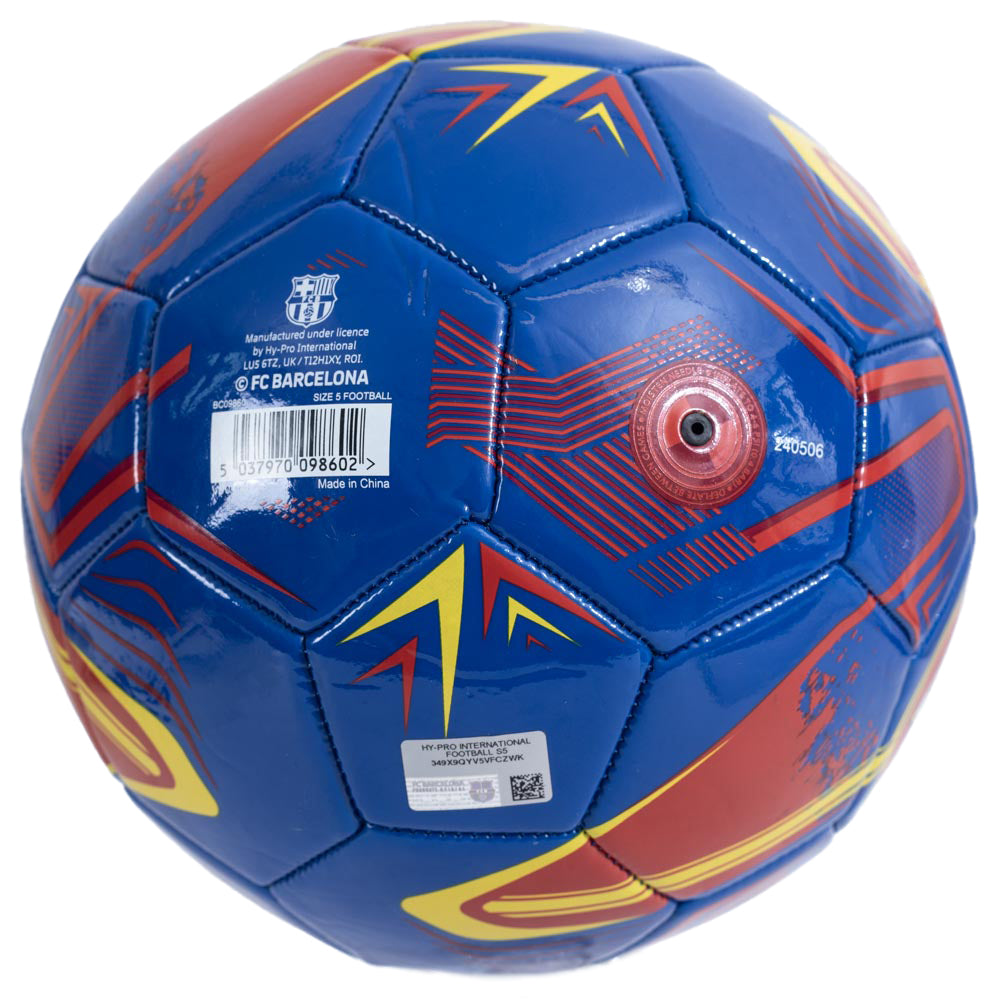 FC Barcelona Turbine Design Everyday PVC Football in Blue and Red