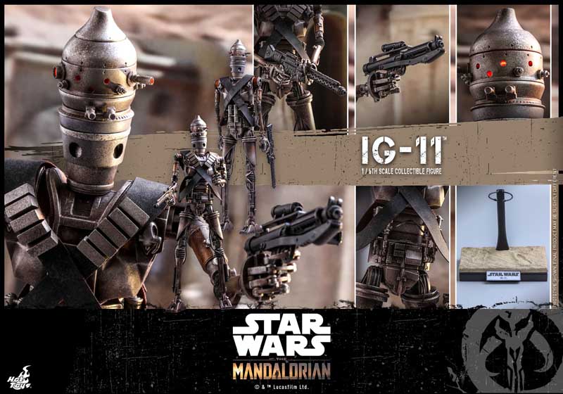 Hot Toys 1:6 Scale Star Wars Mandalorian IG-11 Detailed Collectible Figure