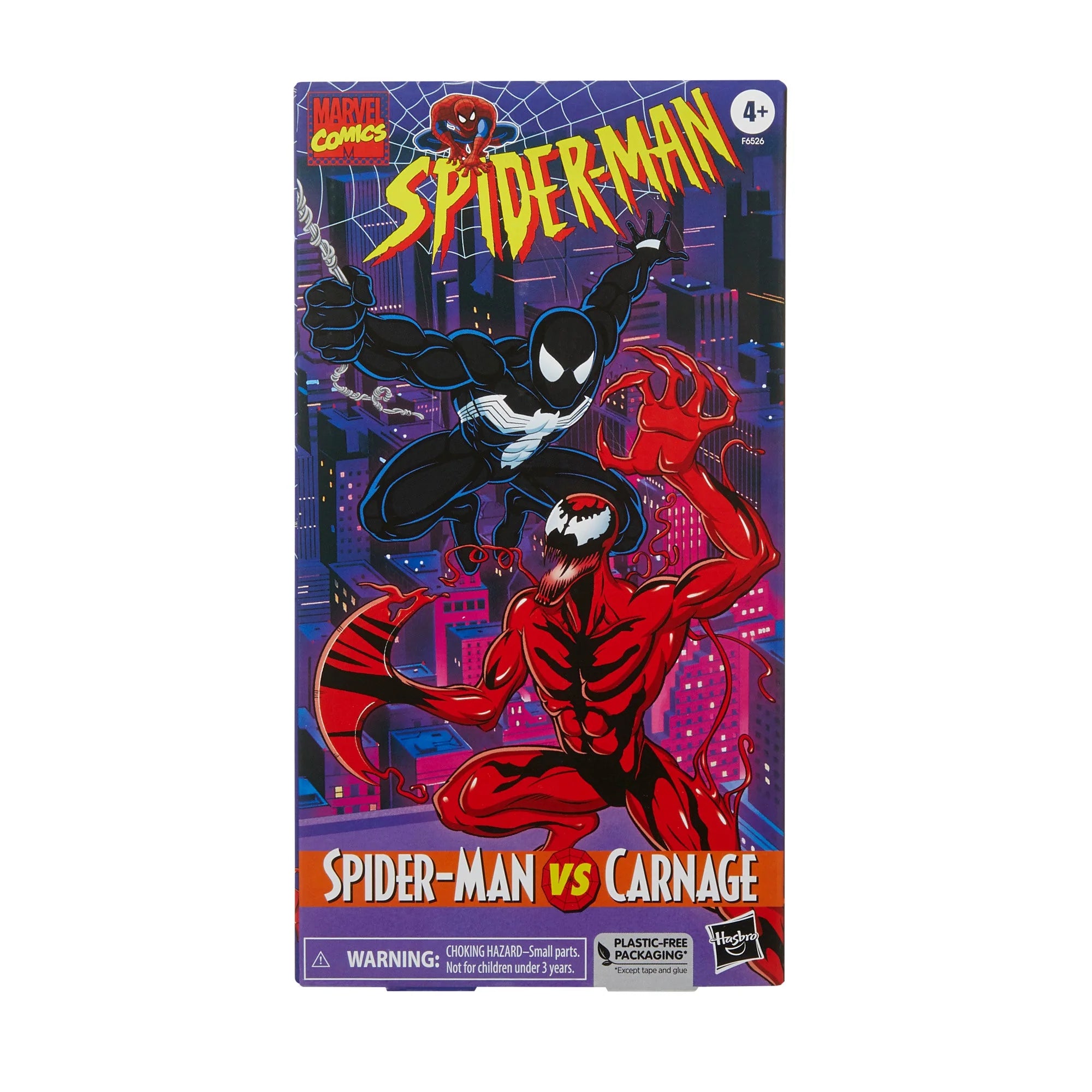 Marvel Legends Series Collectible 6-Inch Scale Action Figures Set of Spider-Man with Symbiote and Carnage
