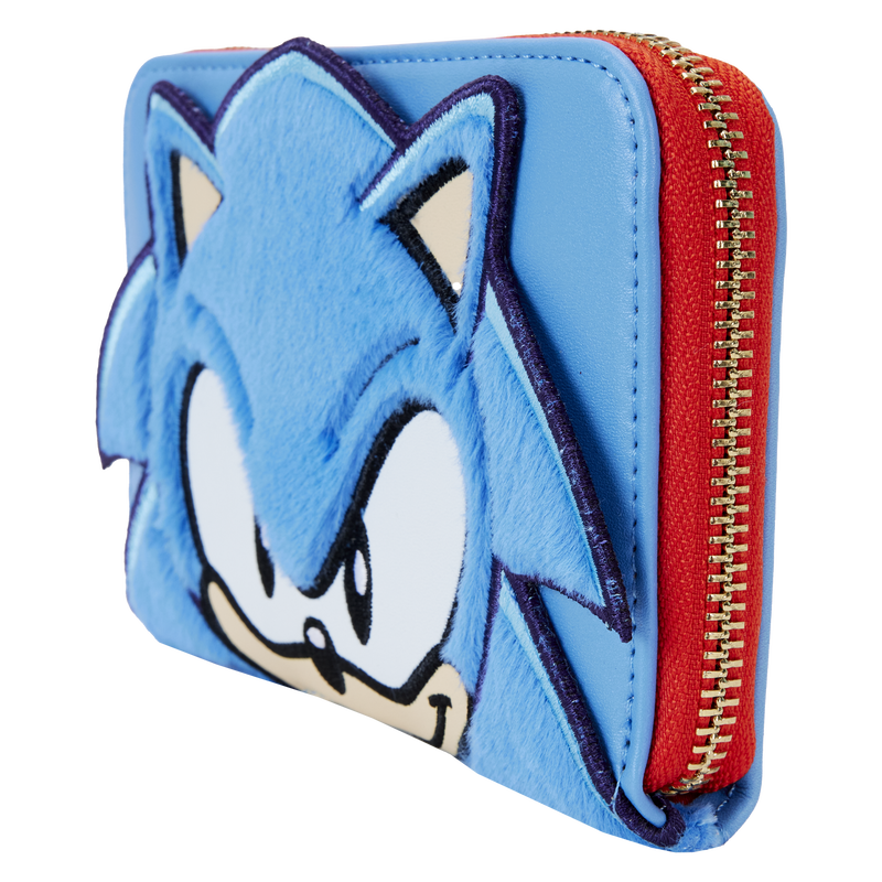 Loungefly Sonic the Hedgehog Cosplay-themed Zip Around Plush Wallet for Fans