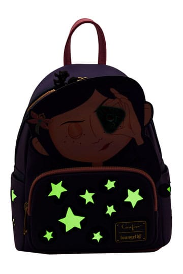 Loungefly Laika Coraline Stars Themed Cosplay Mini Backpack for Fashionable Outings