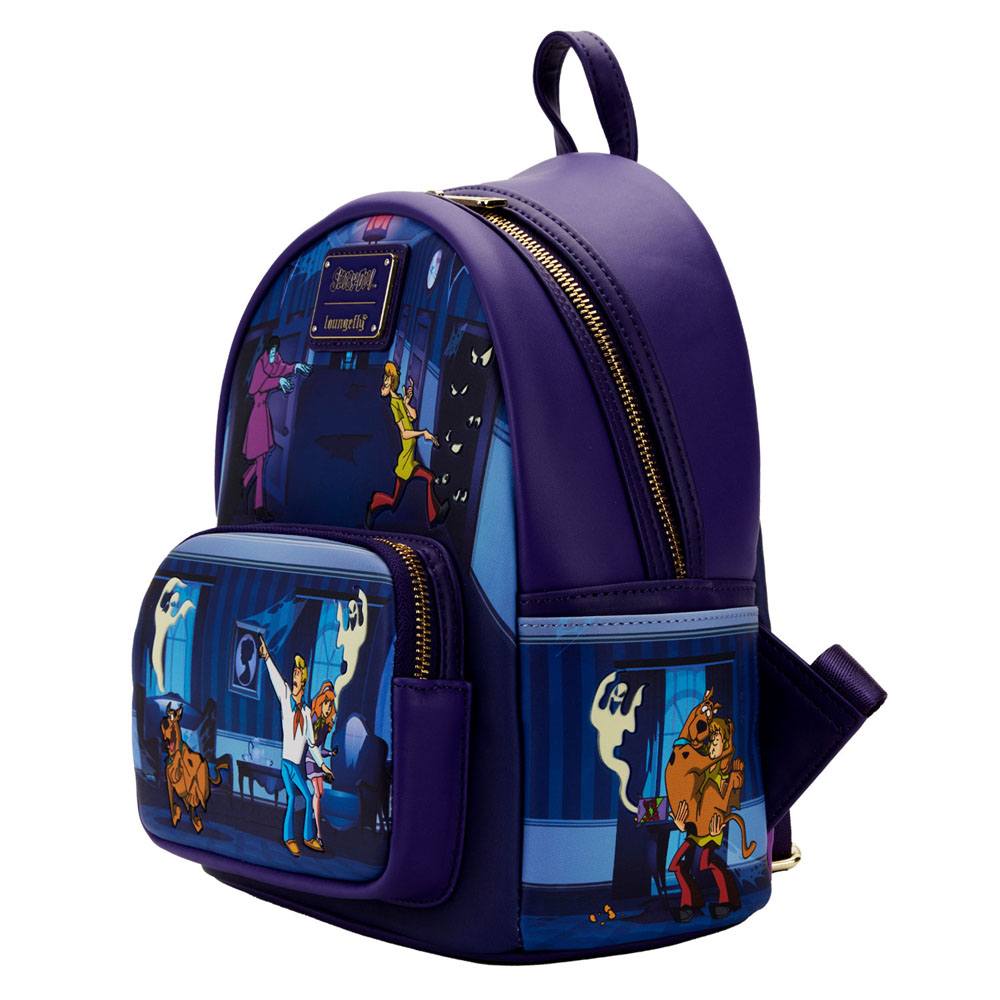 Loungefly Scooby Doo Glow-in-the-Dark Monster Chase Adjustable Mini Backpack