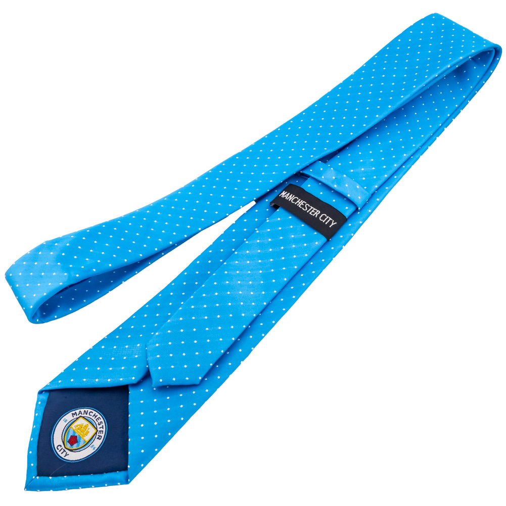 Manchester City Football Club Sky Blue Polyester Necktie for Fans