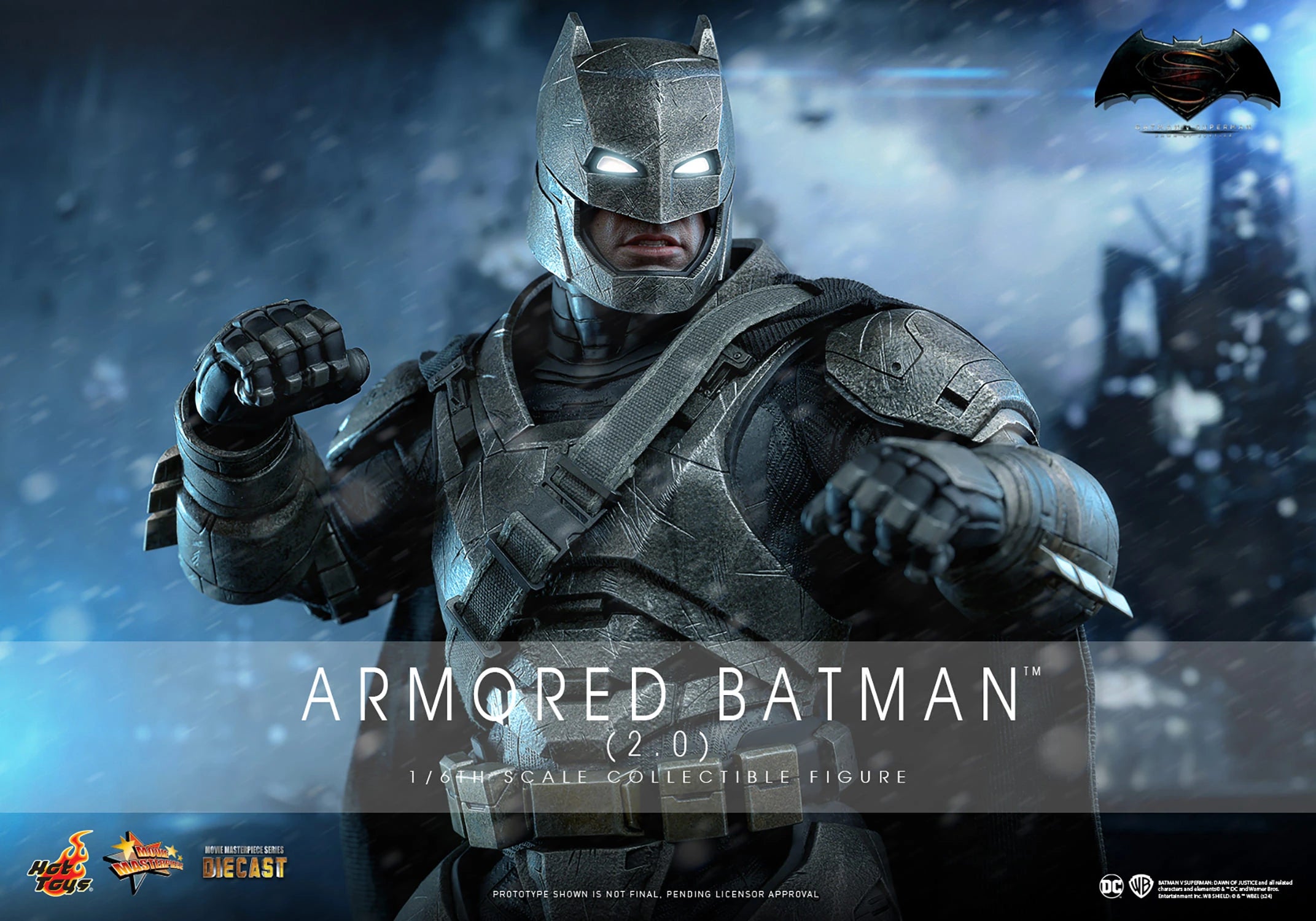 Hot Toys Highly Detailed 1/6th Scale Collectible Figure of Armored Batman (2.0) from Batman v Superman: Dawn of Justice