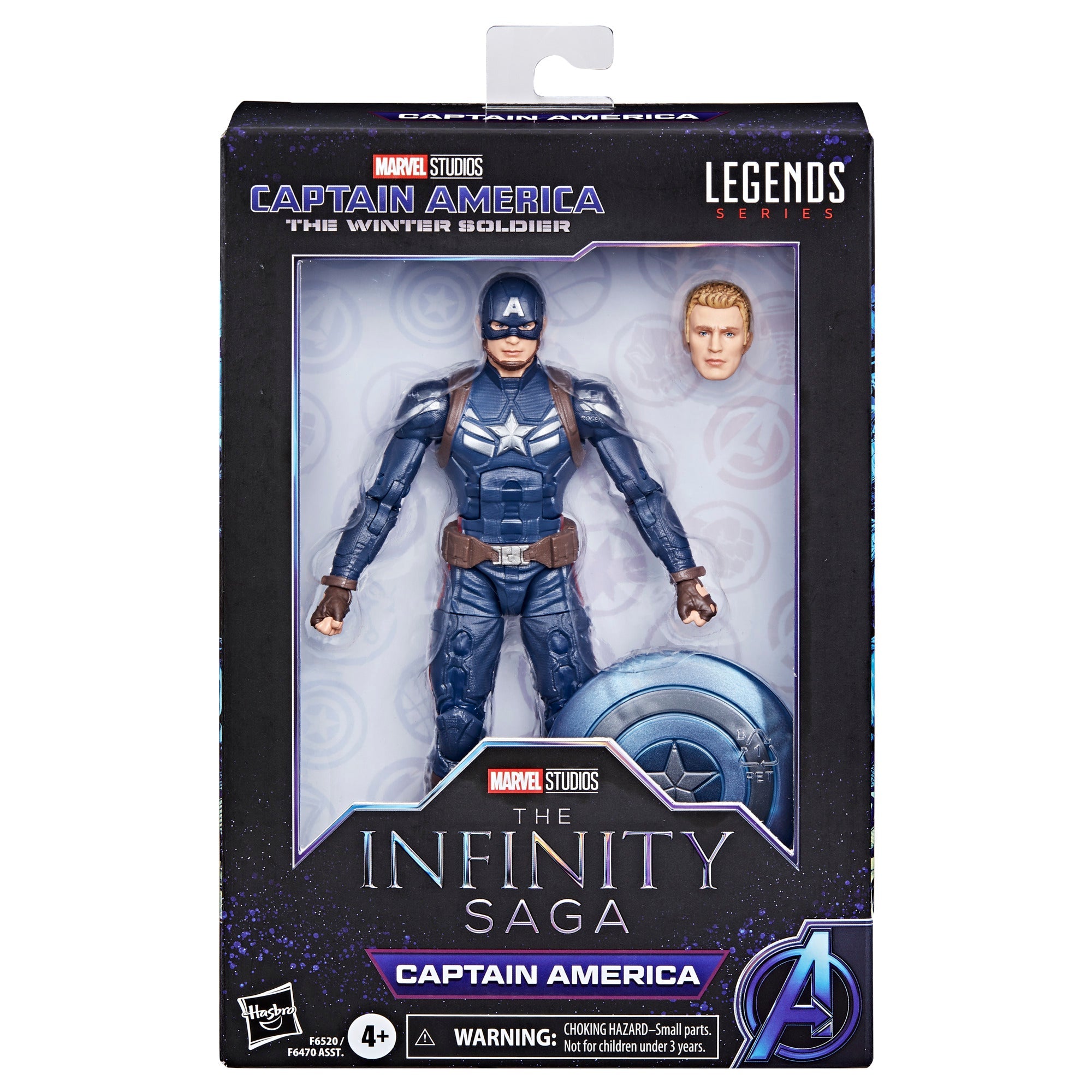 Hasbro Marvel Legends Series Infinity Saga Captain America 6-Inch Collectible Action Figure for Fans and Collectors