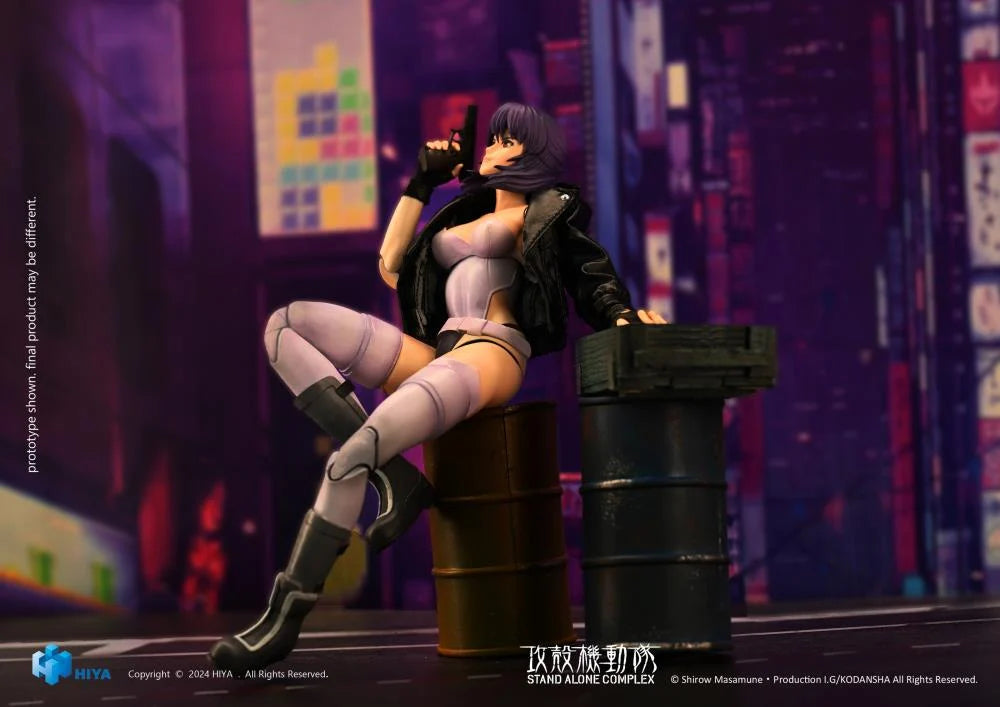 Exquisite Super Series 1/12 Scale Exclusive Previews Action Figure of Motoko Kusanagi from Ghost in the Shell: Stand Alone Complex