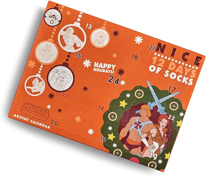 He-Man and the Masters Of The Universe 12 Days Of Socks Advent Calendar - A 'Great' Holiday Stocking Surprise