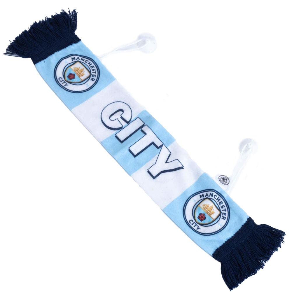 Manchester City FC Mini Car Decorative Cloth Scarf with Club Crests
