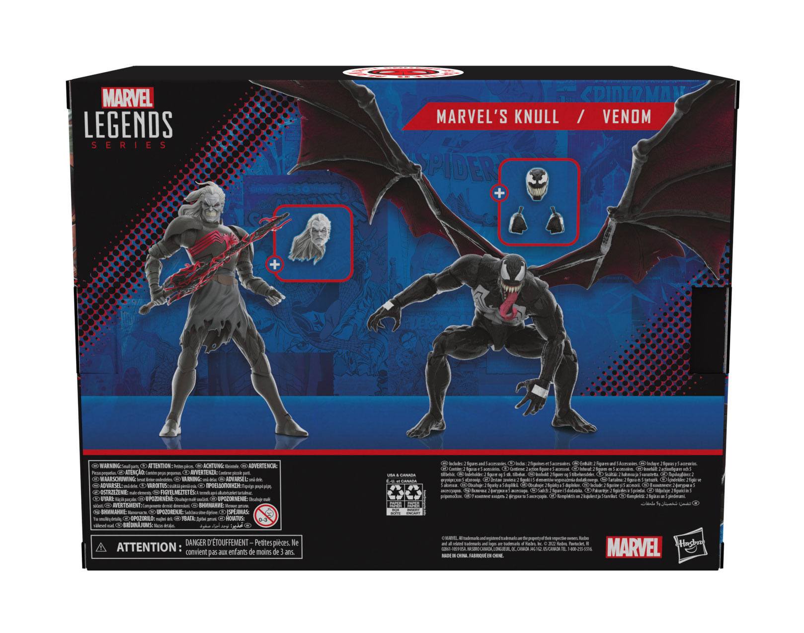 Hasbro 60th Anniversary 6-Inch Marvel Legends 2-Pack: Knull and Venom Action Figures