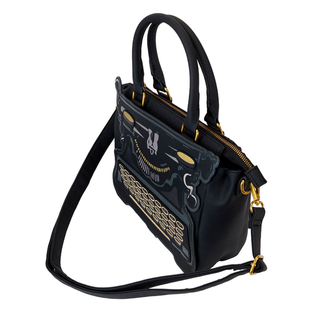 Loungefly Wednesday Inspired Typewriter Design Detachable Strap Crossbody Bag