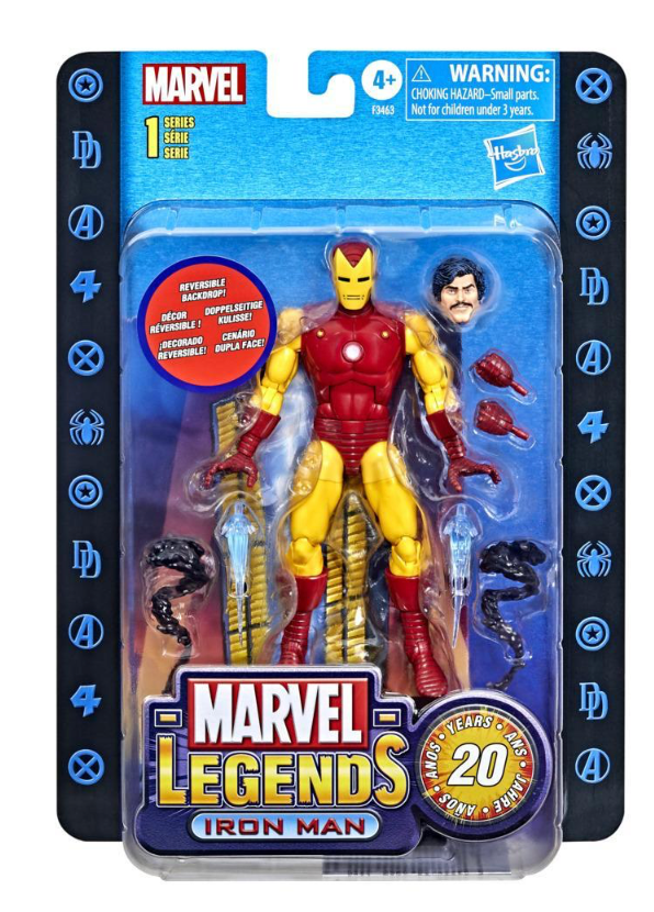 Marvel Legends Series 20th Anniversary Deluxe Retro Iron Man Action Figure for Collectors and Fans