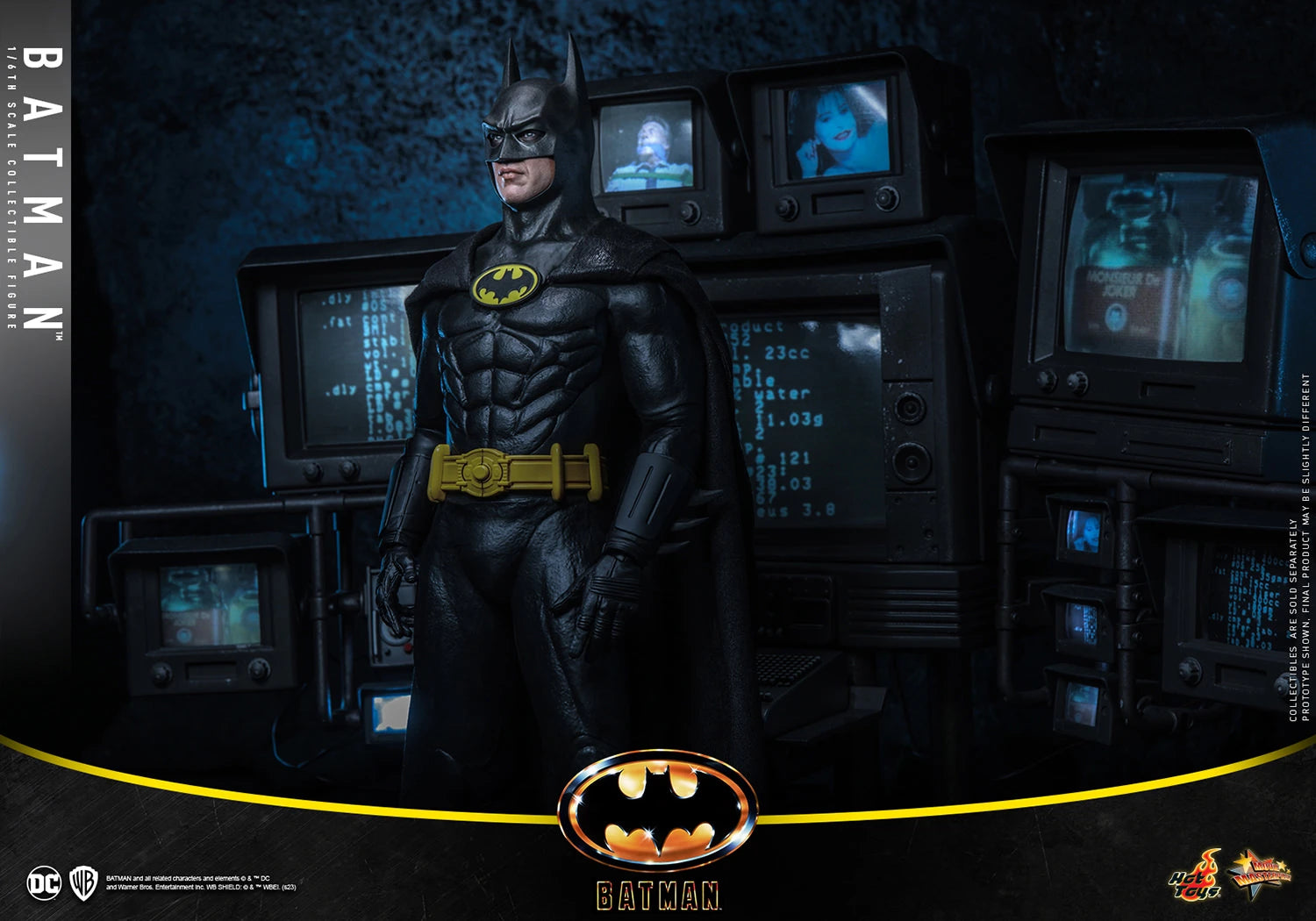 Hot Toys 1/6 Scale DC 1989 Iconic Michael Keaton Batman Figure