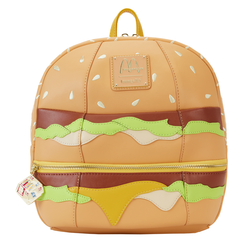 Loungefly Vegan Leather McDonald's Big Mac Inspired Mini Backpack