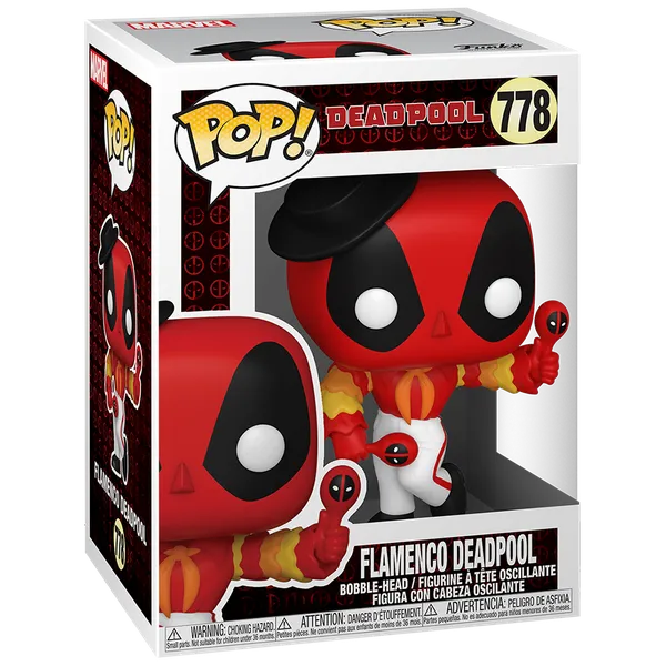Marvel 30th Anniversary Flamenco Deadpool Collectible Funko POP! Vinyl Action Figure