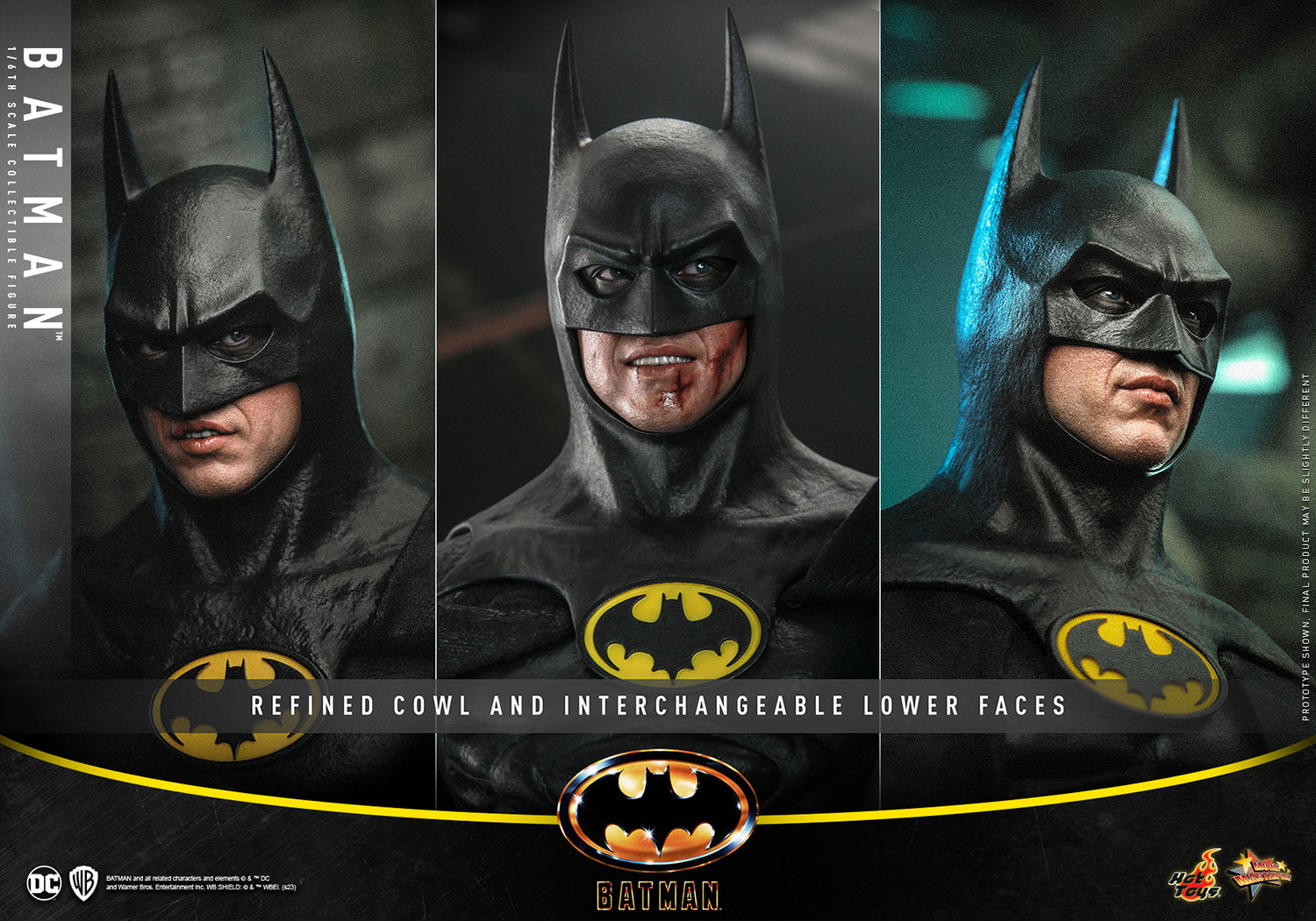 Hot Toys 1/6 Scale DC 1989 Iconic Michael Keaton Batman Figure