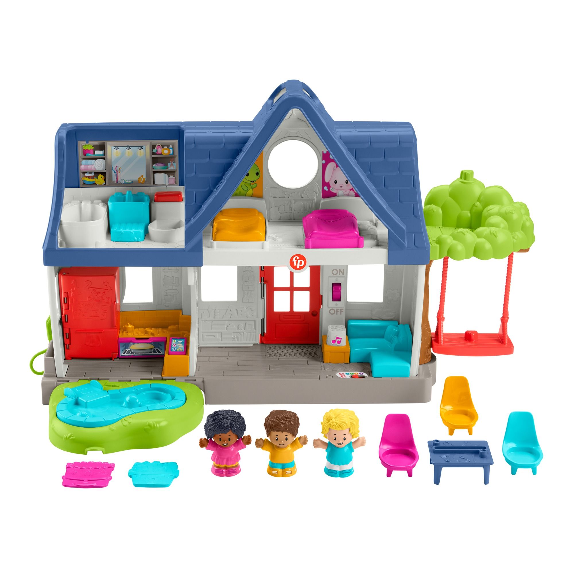 Fisher Price Little People Interactive Let's Play Home House Playset