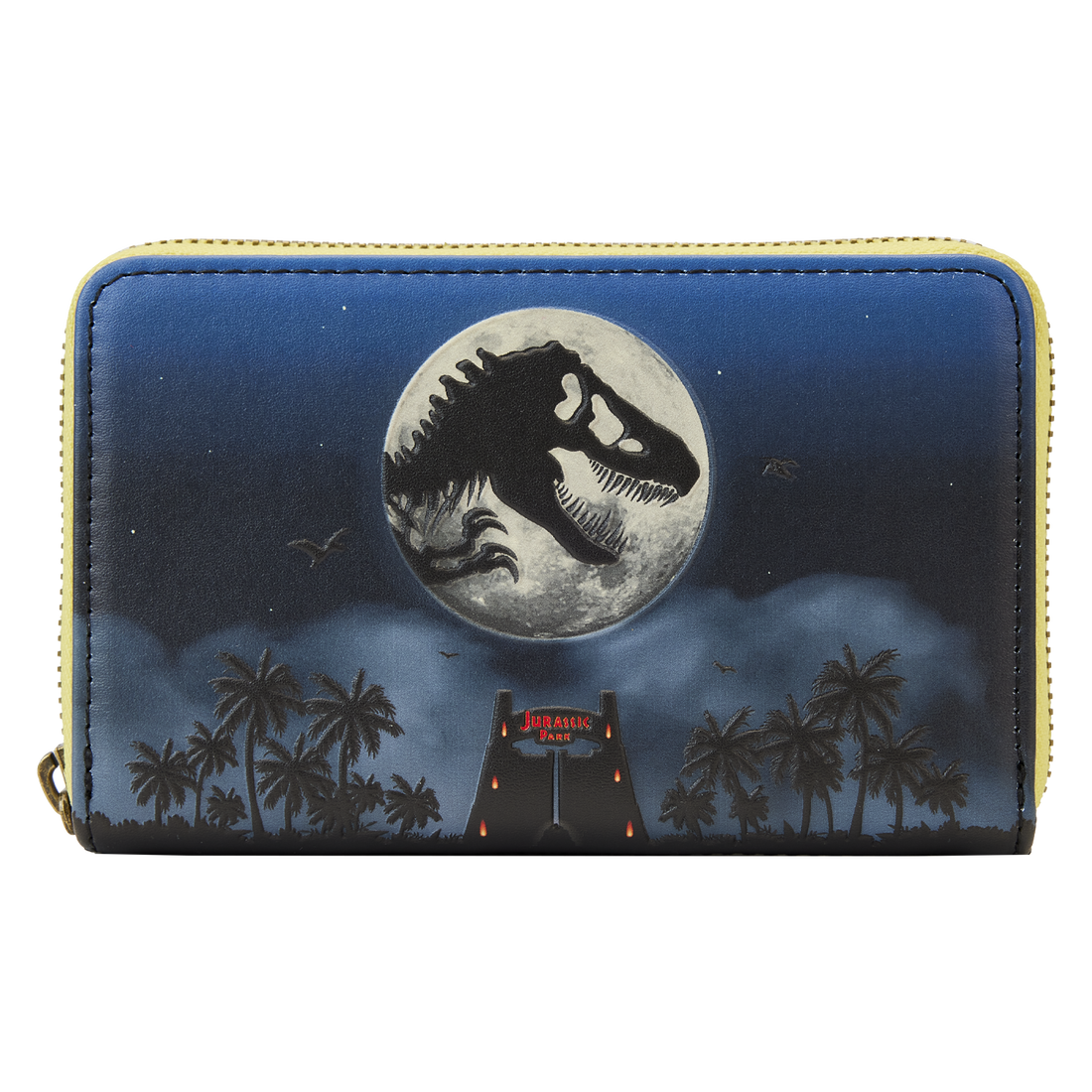 Loungefly Jurassic Park 30th Anniversary Glow-in-the-Dark Dino Zip Around Wallet